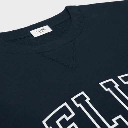 celine loose sweatshirt in COTTON FLEECE