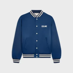 celine loose teddy jacket in nylon