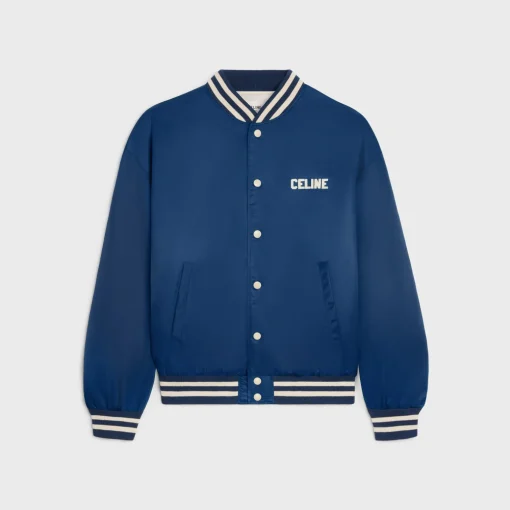celine loose teddy jacket in nylon