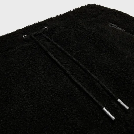 celine loose track pants in jersey fleece