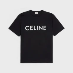 CELINE LOOSE T-SHIRT IN COTTON JERSEY
