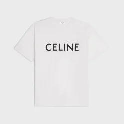 CELINE LOOSE T-SHIRT IN COTTON JERSEY
