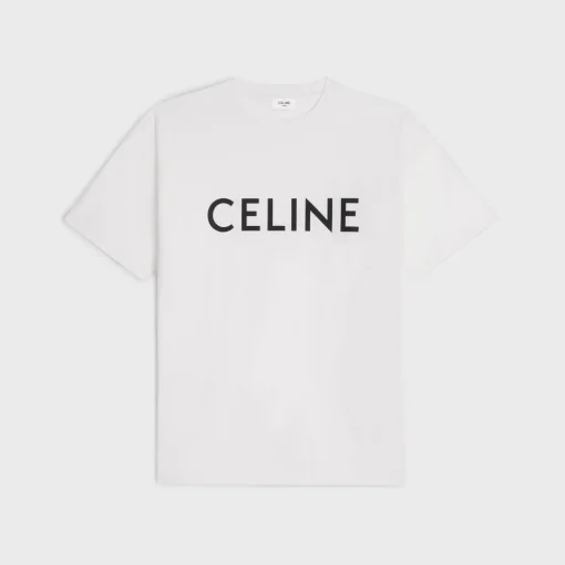 CELINE LOOSE T-SHIRT IN COTTON JERSEY