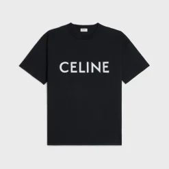 CELINE LOOSE T-SHIRT IN COTTON JERSEY