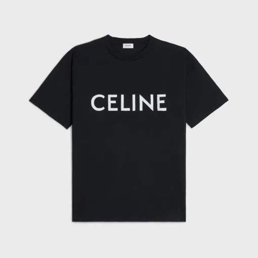 CELINE LOOSE T-SHIRT IN COTTON JERSEY