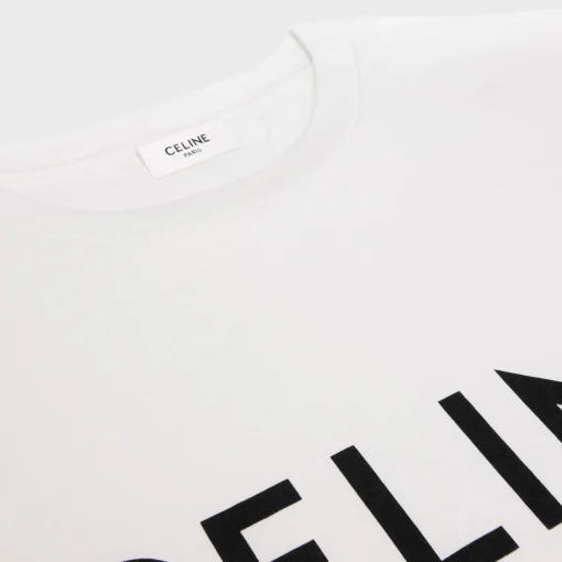 CELINE LOOSE T-SHIRT IN COTTON JERSEY