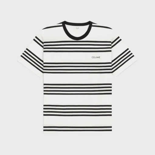 celine loose t-shirt in striped cotton jersey
