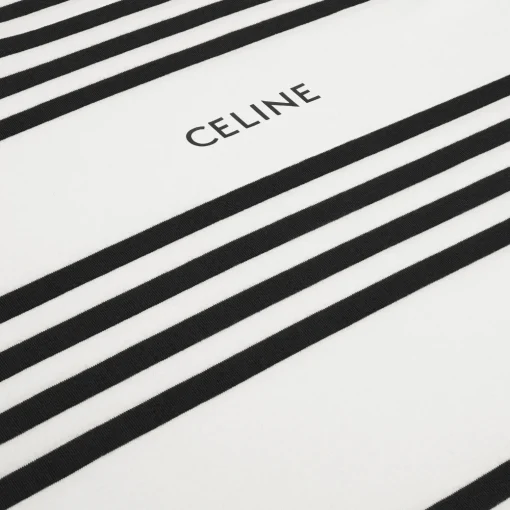 celine loose t-shirt in striped cotton jersey