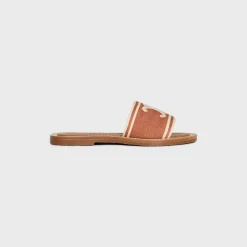 CELINE LYMPIA MULE in TRIOMPHE JACQUARD CANVAS