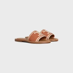 CELINE LYMPIA MULE in TRIOMPHE JACQUARD CANVAS