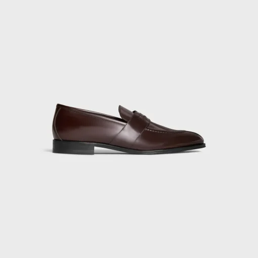 CELINE MALAQUAIS PENNY TRIOMPHE LOAFER in POLISHED BULL