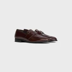 CELINE MALAQUAIS PENNY TRIOMPHE LOAFER in POLISHED BULL