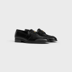 CELINE MALAQUAIS TRIOMPHE LOAFER in POLISHED BULL