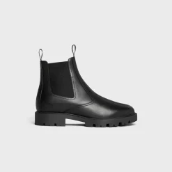 CELINE MARGARET CHELSEA BOOT WITH SHEARLING in Calfskin