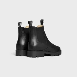 CELINE MARGARET CHELSEA BOOT WITH SHEARLING in Calfskin