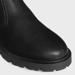 CELINE MARGARET CHELSEA BOOT WITH SHEARLING in Calfskin