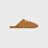 CELINE MARLOU TRIOMPHE MULE IN SUEDE CALFSKIN