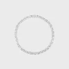 Celine Mesh Necklace in Sterling Silver with Rhodium finish