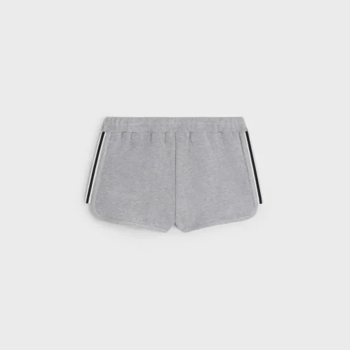 celine mini jogger shorts in cotton fleece