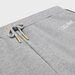 celine mini jogger shorts in cotton fleece