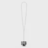 Celine Nevelson Project Necklace Sterling Silver and Oak Wood