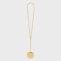 Celine Nevelson Project Necklace Vermeil and Oak Wood