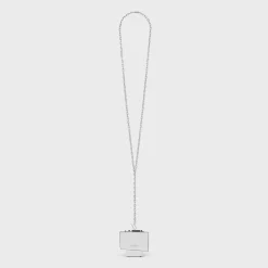Celine Nevelson Project Necklace Sterling Silver and Oak Wood