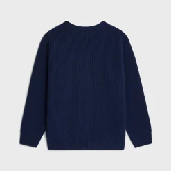 celine oversized crew neck sweater in wool