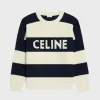 celine oversized sweater in striped cotton