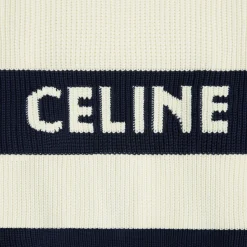 celine oversized sweater in striped cotton