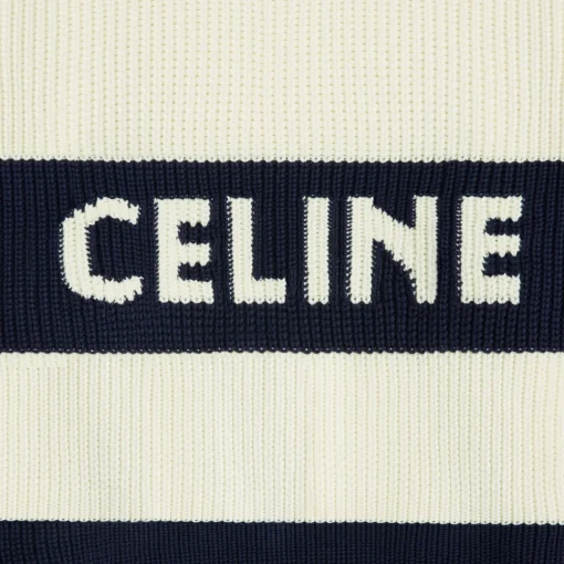 celine oversized sweater in striped cotton