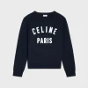 celine paris crew neck sweater in cotton