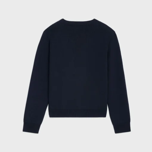 celine paris crew neck sweater in cotton