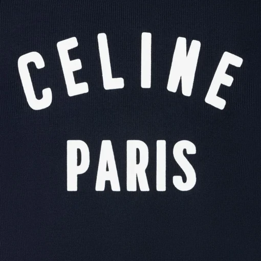 celine paris crew neck sweater in cotton