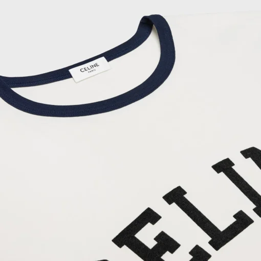 CELINE PARIS loose t-shirt in cotton jersey