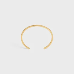 Celine Paris Thin Cuff in Brass with Gold Finish