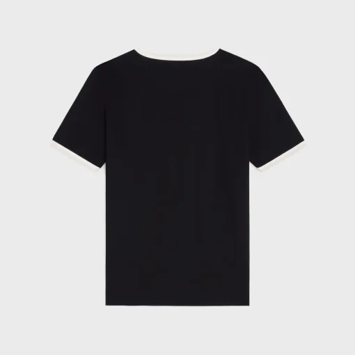 CELINE PARIS T-SHIRT IN COTTON JERSEY