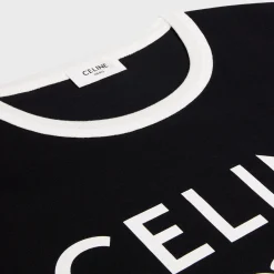 CELINE PARIS T-SHIRT IN COTTON JERSEY