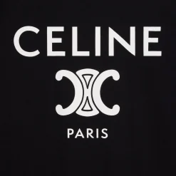 CELINE PARIS T-SHIRT IN COTTON JERSEY
