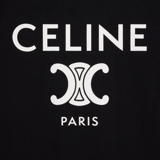CELINE PARIS T-SHIRT IN COTTON JERSEY