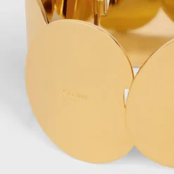 Celine Petale Bracelet in Brass with Gold Finish
