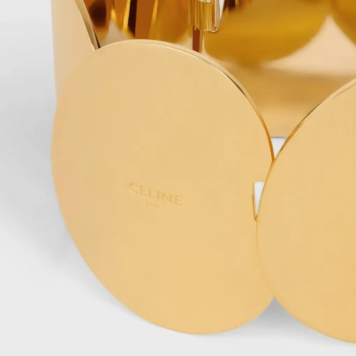 Celine Petale Bracelet in Brass with Gold Finish