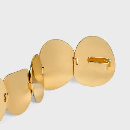 Celine Petale Bracelet in Brass with Gold Finish