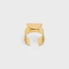 Celine Petale Cuff in Brass with Gold Finish