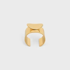 Celine Petale Cuff in Brass with Gold Finish