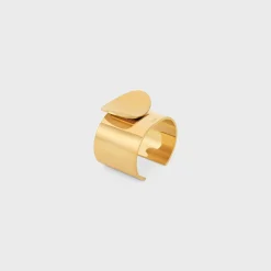 Celine Petale Cuff in Brass with Gold Finish