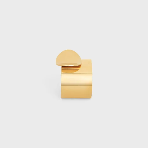 Celine Petale Cuff in Brass with Gold Finish