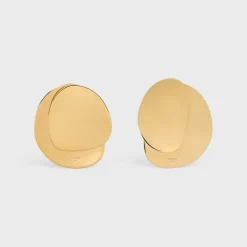 Celine Petale Earrings in Brass with Gold Finish