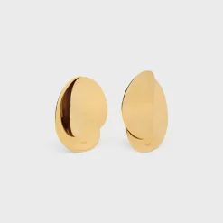 Celine Petale Earrings in Brass with Gold Finish