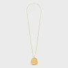 Celine Petale Necklace in Brass with Gold Finish